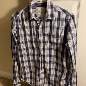 American Eagle plaid button down. Size XS.